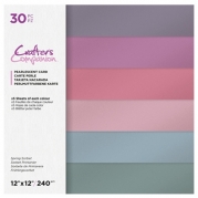 31 Pearlescent card sheets - 6 colours, Spring Sorbet