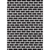 Mixed Media Stencil - Brick Wall - A5