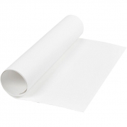 Læderpapir 49 x 100 cm - Hvid