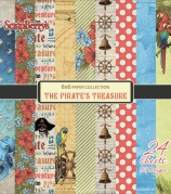 Papir blok - The Pirates Treasure -15 x 15 cm