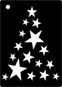 Mini Stencil - Star Tree