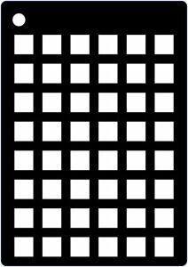 Mini stencil - Squares Grid