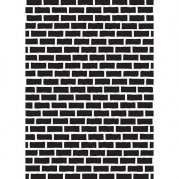 Mixed Media Stencil - Brick Wall - A5