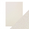 Craft Perfect Glitter Card - hvid karton m. glimmer 250g - Sugar Crystal - 9948E