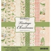 REPRINT - Vintage Christmas 30x30 papirblok, 10 dobbeltsidede ark