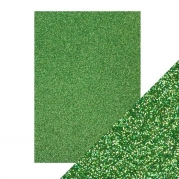 Craft Perfect Glitter Card - grøn karton m. glimmer 250g - Lucky Shamrock - 9945E
