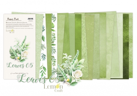 Lemon Craft paper pad - Leaves 05