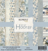 REPRINT - Paperpack 30 x 30  cm - HIPHIPHOORAY - 10 dobbeltsidet designs - 240 g