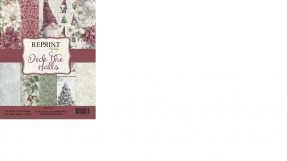 REPRINT - Paperpack 15 x 15 cm - Deck The Halls - 25 dobbeltsidet designs - 170 g
