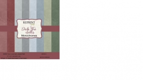 REPRINT - Paperpack 30 x 30  cm - Monochromes - Deck The Halls - 12 dobbeltsidet designs - 240 g