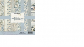 REPRINT - Paperpack 20 x 20 cm - HIPHIPHOORAY - 15 dobbeltsidet designs - 170 g