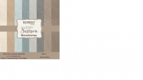 REPRINT - Paperpack 30 x 30  cm - Monochromes - Cozy Season- 12 dobbeltsidet designs - 240 g