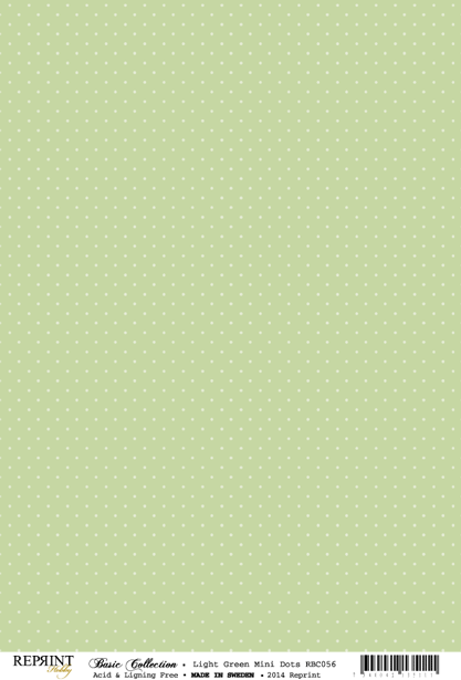 REPRINT Basic Collection - Light Green Mini Dots