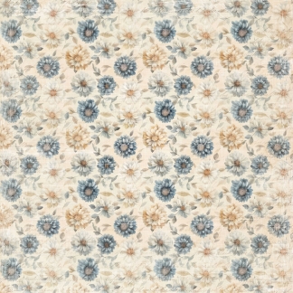REPRINT - Scrapbooking Sheet - 30 x 30  cm - Cozy Flowers - Cozy Season - 240 g