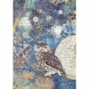 Stamperia - ricepaper - Cosmos Owl