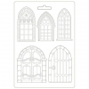 Stamperia - Soft Mould A4 - Sleeping beauty doors and windows