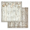 Stamperia White Christmas Wooden Pattern Paper Sheet &ndash; 30x30 cm