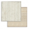Stamperia White Christmas Knitted Patterns Paper Sheet &ndash; 30x30 cm