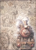 Stamperia - Decoupage papir A4 - Sir Vagabond in Fantasy World  Train