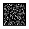 Stamperia-Thick stencil cm 18X18 - Forest branches and pinecones