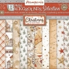 Stamperia- Scrapbooking Small Pad 10 sheets cm 20,3X20,3-Backgrounds Selection - Gear up for Christmas