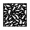  Stamperia-Thick stencil cm 18X18 - Forest leaves pattern