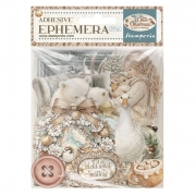 Stamperia White Christmas Ephemera &ndash; Dekorative Papirelementer