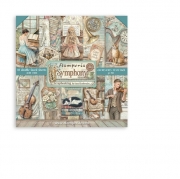 Stamperia Paper Pad 10 ark 30x30 cm &ndash; Symphony