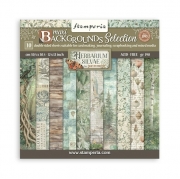 Stamperia Paper Pad 10 Backgrounds &ndash; Herbarium Silvae &ndash; 30x30 cm