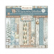 Stamperia White Christmas Backgrounds Paper Pad 30x30 cm &ndash; 10 ark