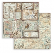 Stamperia Symphony Books Design Sheet &ndash; 30x30 cm