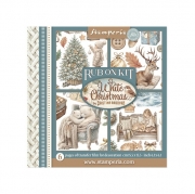 Stamperia White Christmas Rub-On Kit 15,5x15,5 cm &ndash; 6 ark