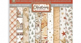 Stamperia -  Scrapbooking Pad 10 sheets cm 30,5x30,5-Maxi Background selection - Gear up for Christmas