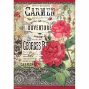 Stamperia - Decoupage papir A4 - Carmen Ouverture