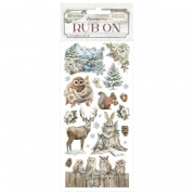Stamperia- Rub On Transfer 10x21cm - WildLife-The Owls House