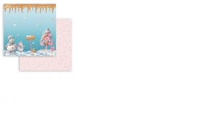 Stamperia - Scrapbooking Sheet - Candy Christmas Snowmen