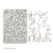  Stamperia-Silicon mold A5 - The Nutcracker ballet