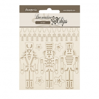 Stamperia - Decorative chips cm 14x14 - The Nutcracker soldiers