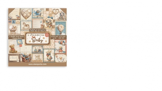 Stamperia - MiniPad - 6 Sheets -30,5 x 30,5 cm - Baby