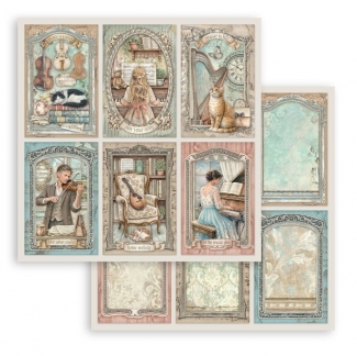 Stamperia Symphony Tags Design Sheet &ndash; 30x30 cm