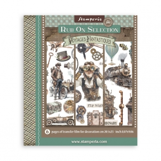 Stamperia - RubOn Selection - 20,5 x 23,6 cm - 6 Pages - Voyages Fantastiques