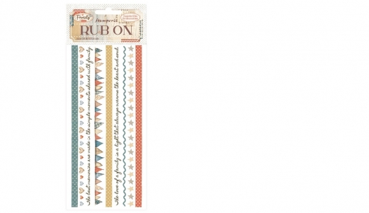 Stamperia - RubOn - 10,16 x 21,6 cm - Family Stripes