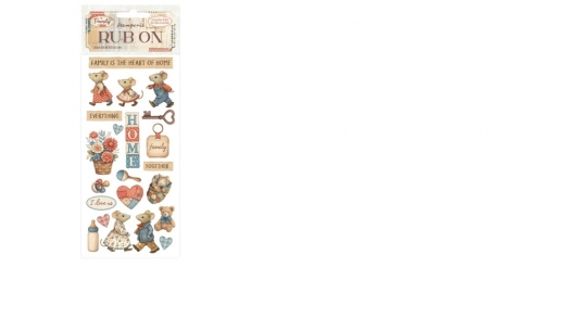 Stamperia - RubOn - 10,16 x 21,6 cm - Family Home