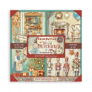  Stamperia- Scrapbooking Pad 22 sheets cm 30,5x30,5 - Single face - The Nutcracker