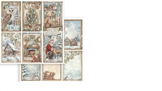 Stamperia - Scrapbooking Sheet -The Owls House - 6 Cards