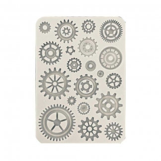 Stamperia-SiliconMouldA5-Gears