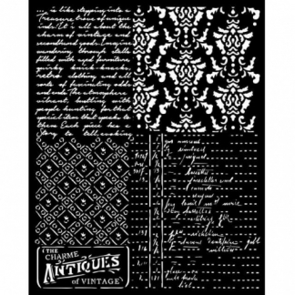 Stamperia - Stencil 20 x 25 cm - Brocante Antiques Texture Mixed Patterns