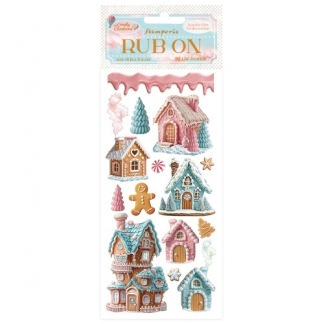 Stamperia-Rub On Transfer10 x 21cm - Marzinpan House - CandyChristmas