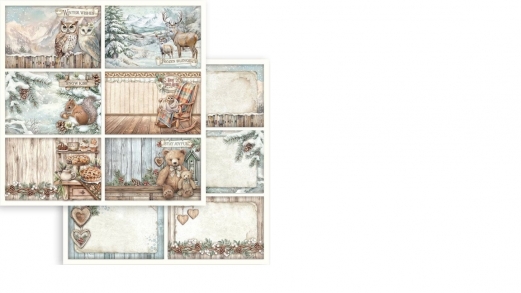Stamperia - ScrapbookingSheet -The Owls House - 6 Post Cards