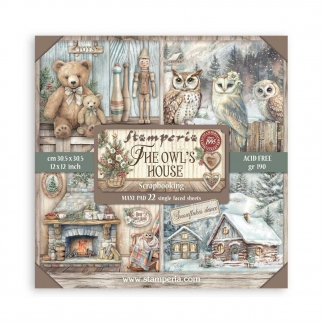 Stamperia - Scrapbooking Maxi Pad - 22 Single Sheets - 30 x 30 cm - The Owls House